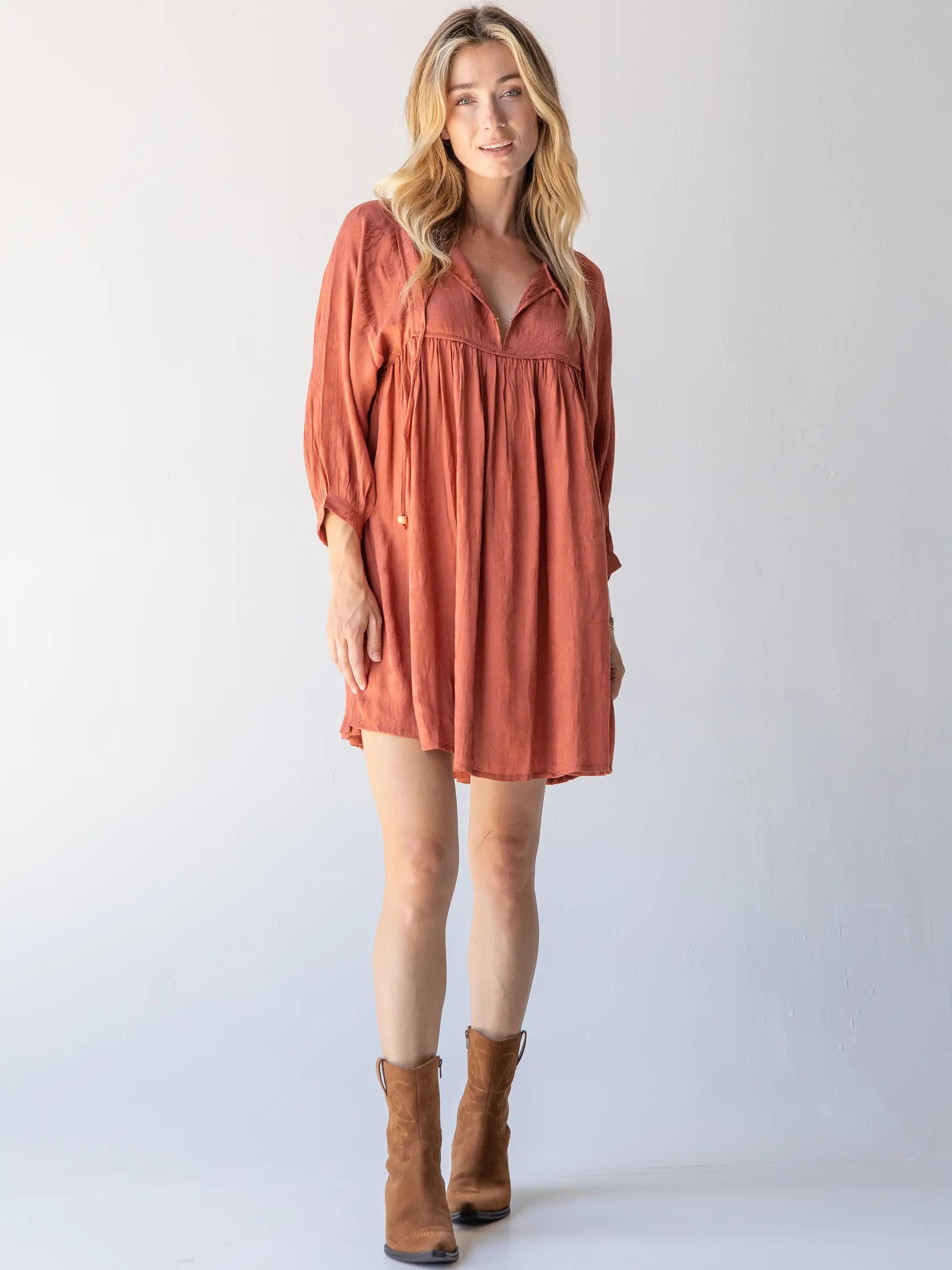 Rose Dress - Rust