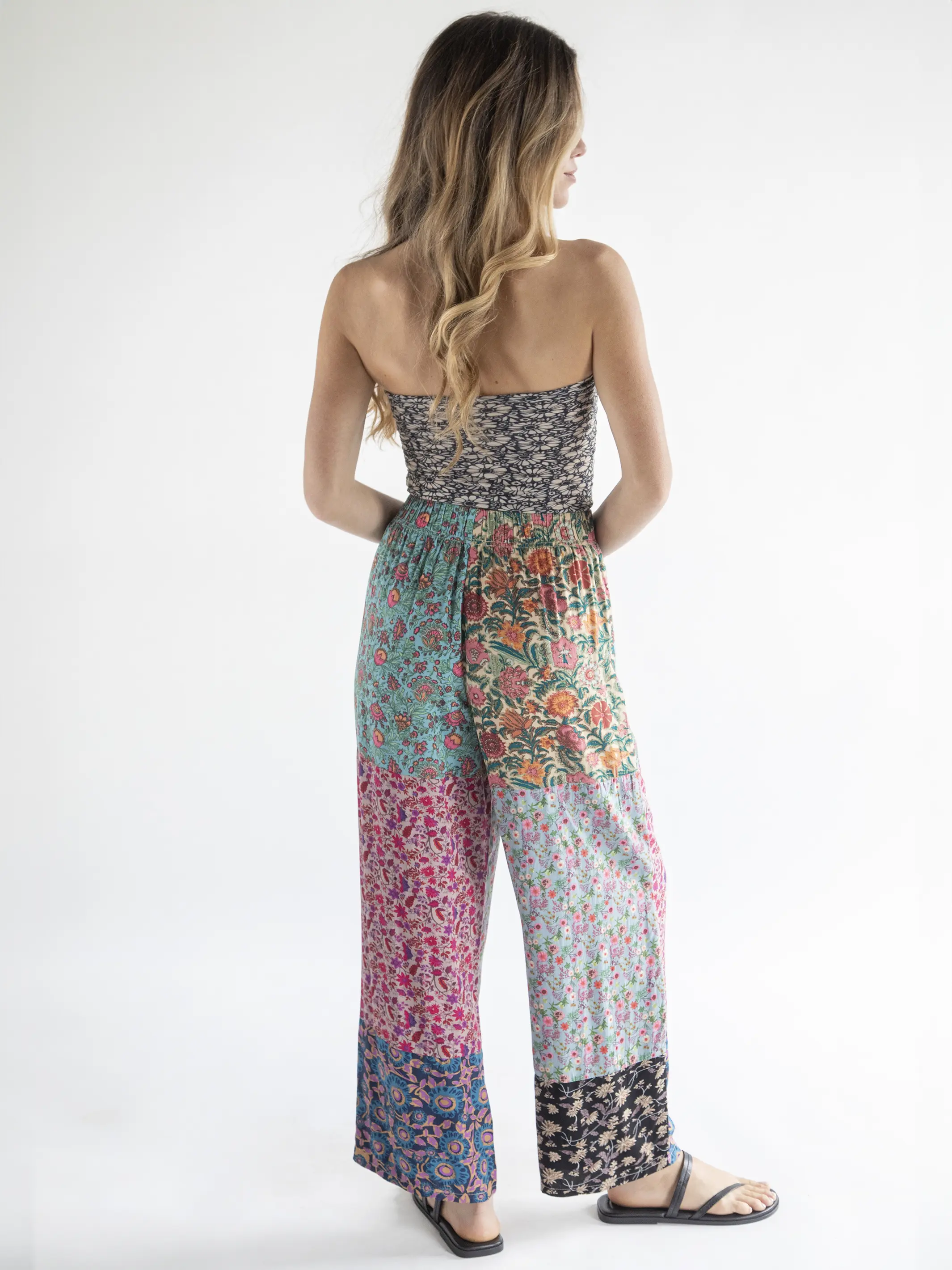 Mimi Wide Leg Pant - Floral Mix