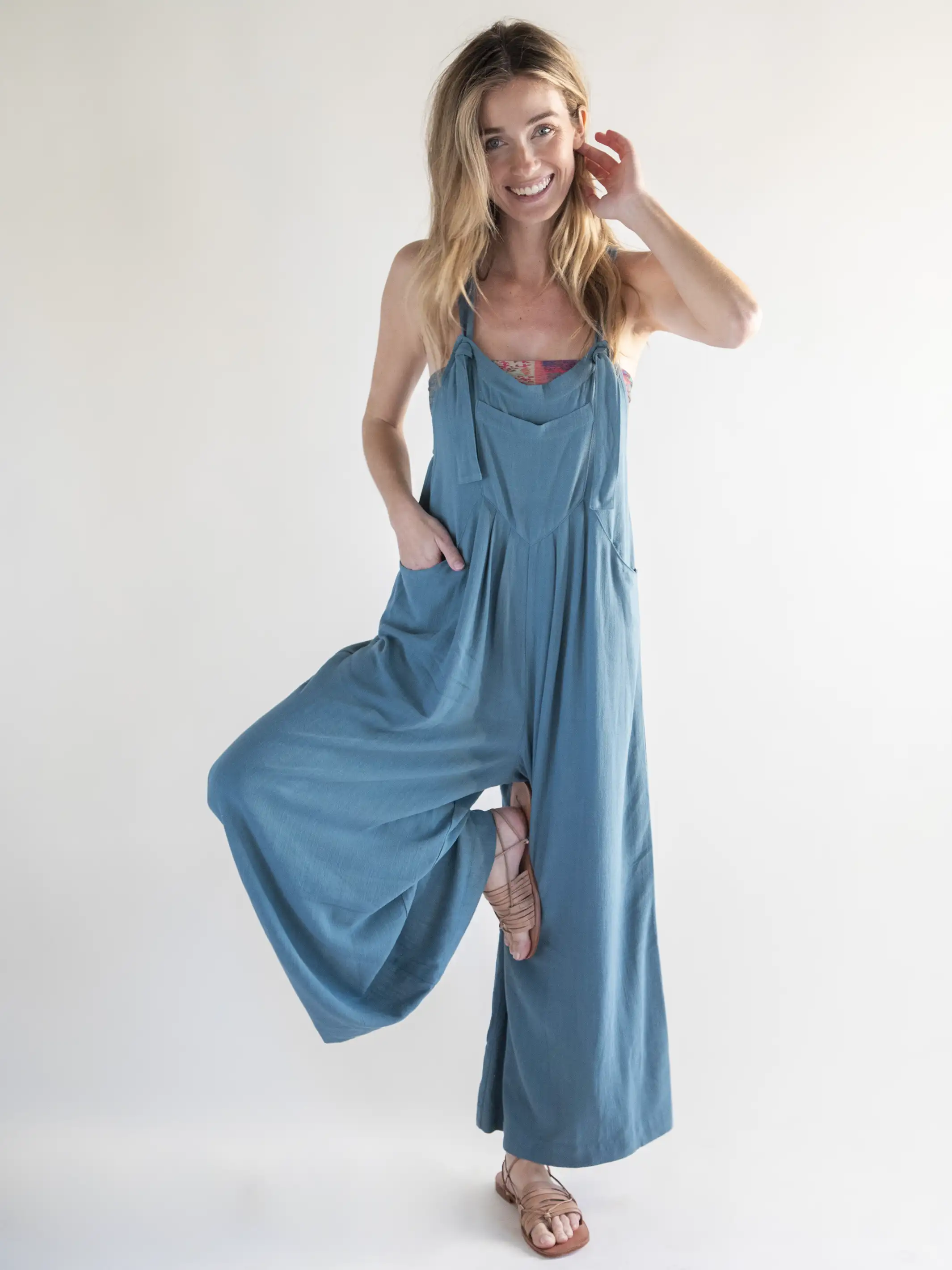 Carrington Jumpsuit - Teal